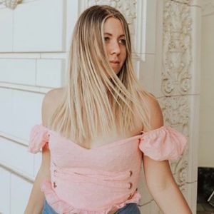 Showpo Floral Embroidered Puff Sleeve Crop Top